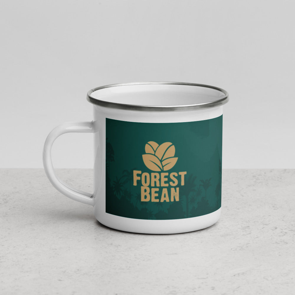 Forest Bean Enamel Camping Mug