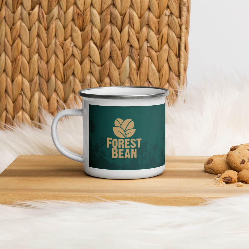 Forest Bean Enamel Camping Mug