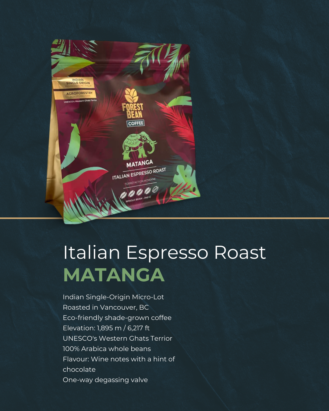 MATANGA: Italian Espresso Roast - 340g