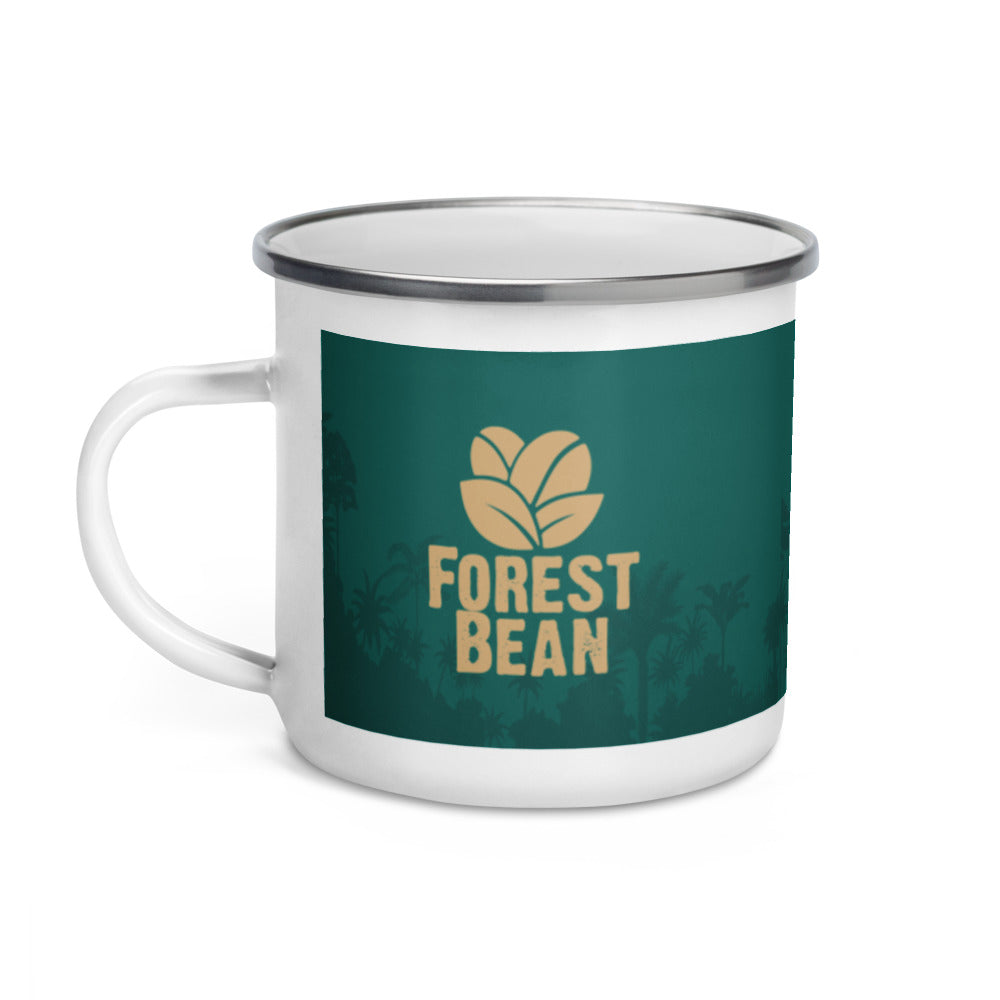 Forest Bean Enamel Camping Mug