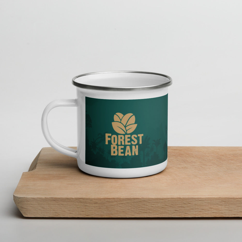 Forest Bean Enamel Camping Mug