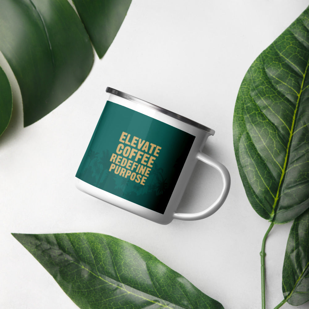 Forest Bean Enamel Camping Mug